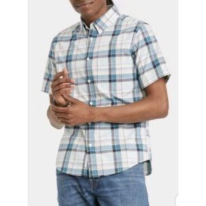 Goodfellow & Co Men’s Checked Button Down Standard Fit Plaid Shirt S, M, XXL